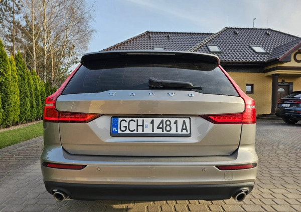 Volvo V60 cena 82900 przebieg: 249600, rok produkcji 2019 z Chojnice małe 529